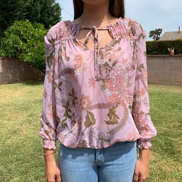 SOHO JEANS NY&CO FLORAL TOP SIZE XS - Picture 3 of 11